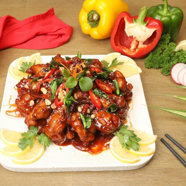 Crispy Chicken in Red Sauce
